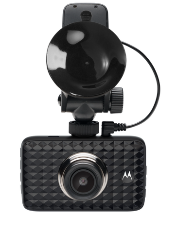 Motorola Dash Cam MDC300GW Full HD (1080p) Dash Camera with GPS and WiFi mount for window and front camera